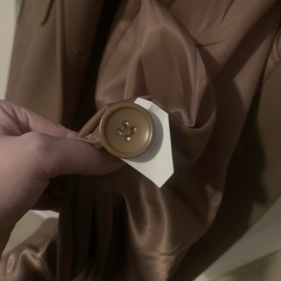 Collared Tan Trench Coat - Picture 8 of 12